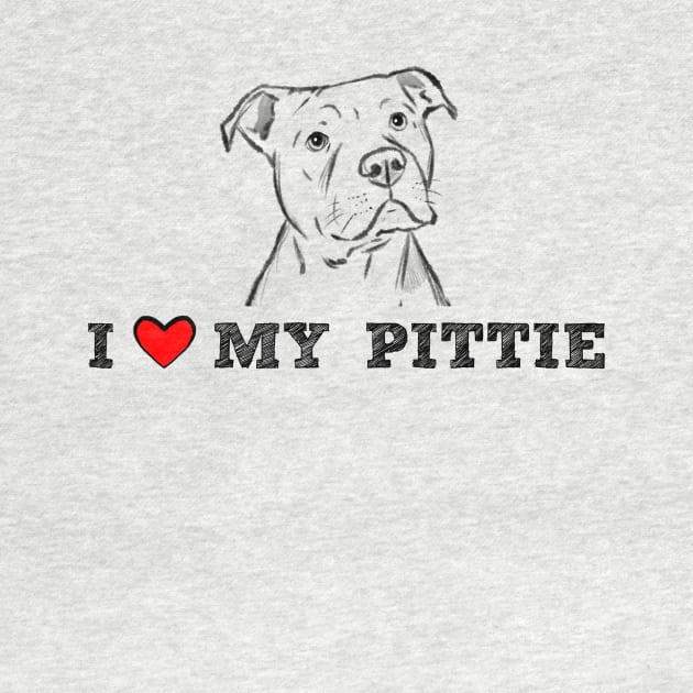 I Love My Pittie, Pitbull Love by sockdogs